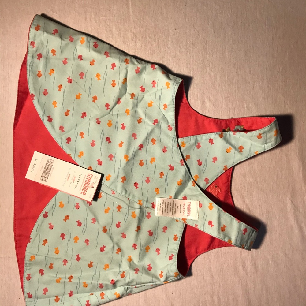 Gymboree reversible baby girl top. Size 18-24 NWT
